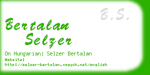 bertalan selzer business card